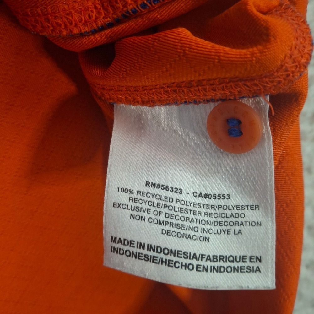 Vintage Nike Team Florida Gators Dri-FIT Polo Shirt Men's Large Orange Blue Golf - Picture 5 of 8